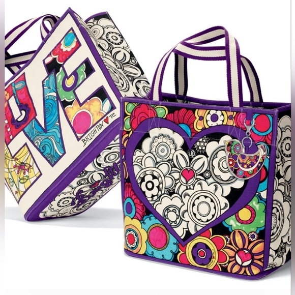Brighton NWT  Love Groove ll Canvas Tote - Picture 3 of 16
